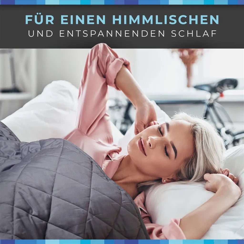  Comodo Gewichtsdecke Kinder - Therapiedecke 3,2kg - 104x152 Cm - Weighted Blanket - 100% Baumwolle - Für Stressabbau & Angstzustände - Mit Tasche