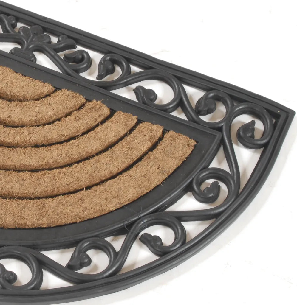  Kai Wiechmann Fußmatte Premium Fußmatte Halbrund 76 X 46 Cm Als Dekorative Schmutzfangmatte Antibakterieller Und Rutschfester Türvorleger