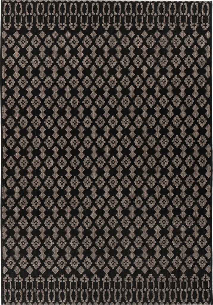  Kayoom - Kurzflor Teppich Splash 700 Schwarz Grösse: 200cm X 290cm