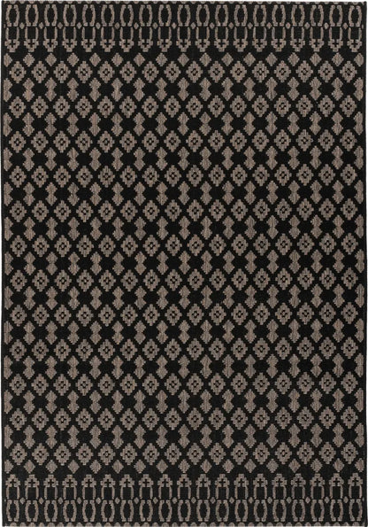  Kayoom - Kurzflor Teppich Splash 700 Schwarz Grösse: 200cm X 290cm