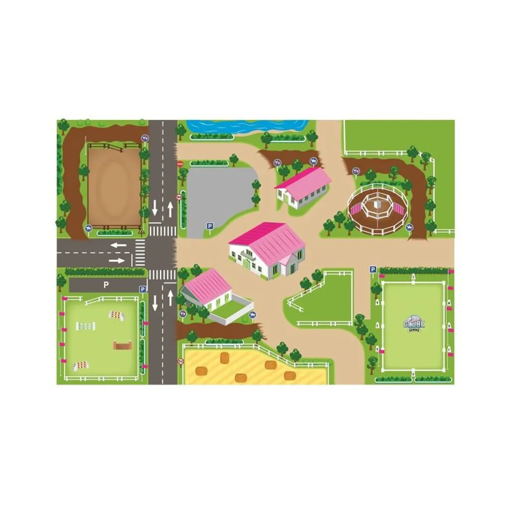 Kids Globe Spielteppich, Reitschule, 100x150 Cm, 570348, 423875