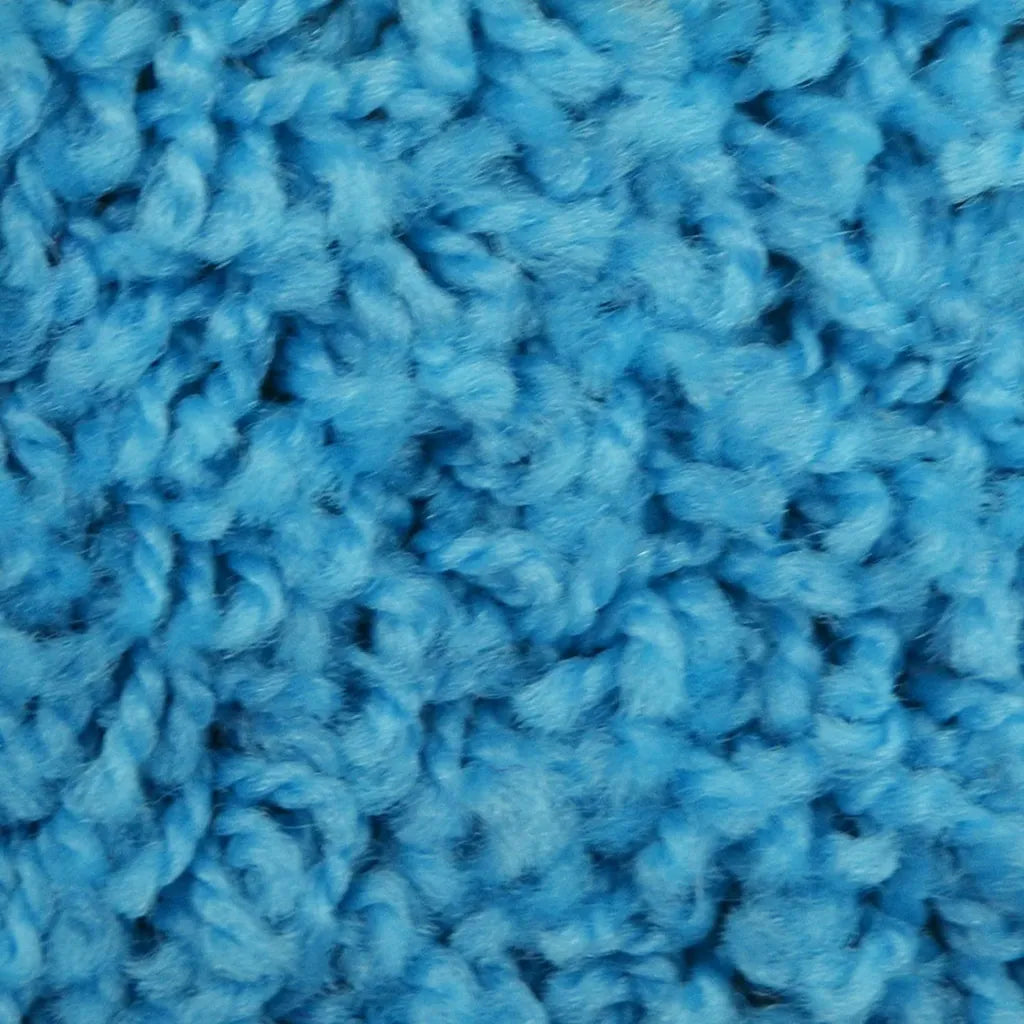  Shaggy-Teppich Barcelona Hellblau 181 Rund 240 Cm Durchmesser