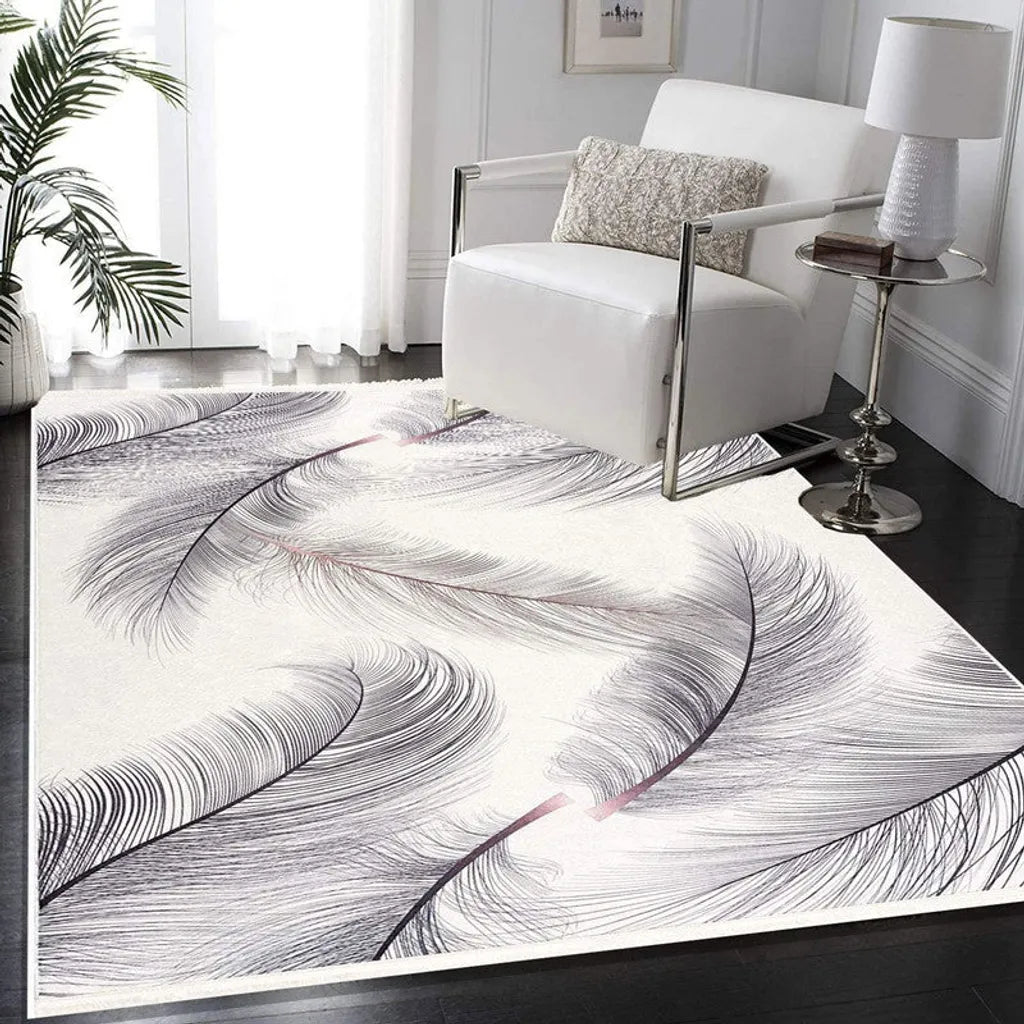  TEPPIA TEPPICH Wohnzimmer Teppich Schlafzimmer Teppich Premium-1714: Weiss / 180x280