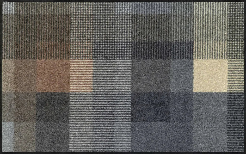  Wash+dry Fußmatte Quadratini Waschbare Schmutzmatte , Größe:75 X 120 Cm
