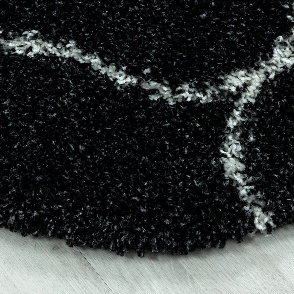  Wohnzimmerteppich,hochflor Shaggy,designer Teppich,Kachel Muster,Farbe:Rosa, Farbe:GRAU, Grösse:240 Cm X 340 Cm