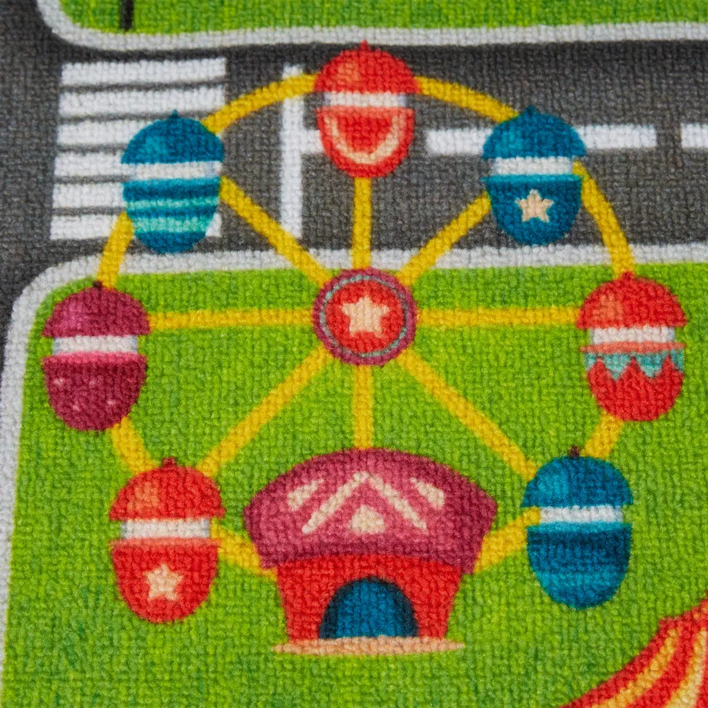  Relaxdays Spielteppich Straße Kleinstadt