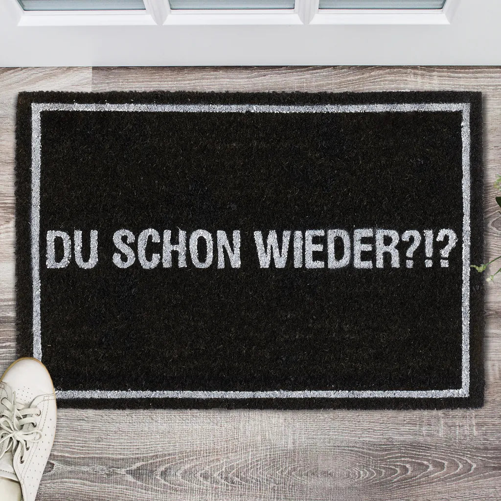  Relaxdays Fußmatte Kokos "Du Schon Wieder"
