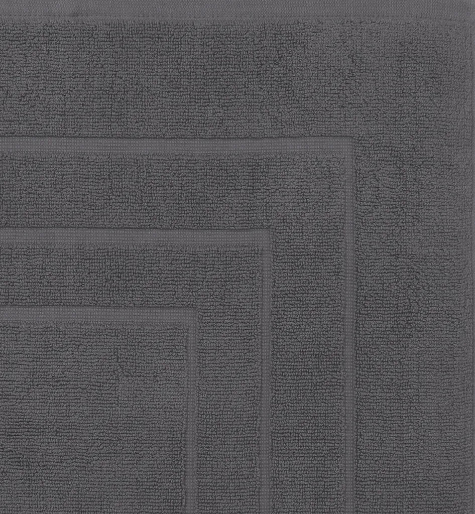  Betz 2 Stück Badvorleger PALERMO 100% Baumwolle Badematte Badteppich Duschvorlage Größe 60x60 Cm Qualität 680g/m² Farbe - Anthrazit