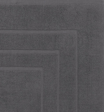  Betz 2 Stück Badvorleger PALERMO 100% Baumwolle Badematte Badteppich Duschvorlage Größe 60x60 Cm Qualität 680g/m² Farbe - Anthrazit
