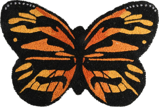  Charmante Landhaus Türmatte; Kokos Matte, Fussmatte BUTTERFLY Schmetterling