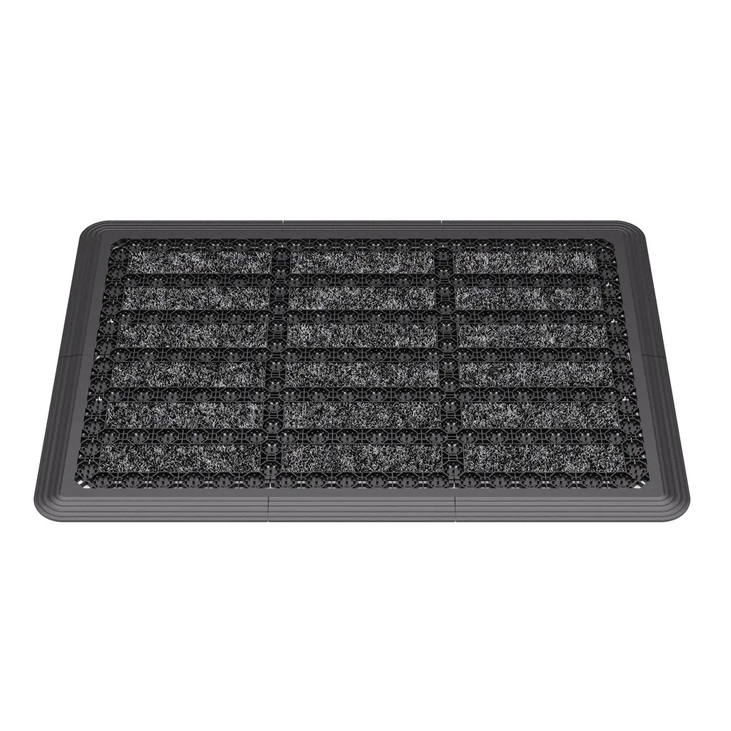  Fußmatte Außen Grau 53 X 73 Cm, Schuhabstreifer Aus Thermoplastic Elastomer (TPE), Fußabtreter Außen, Schmutzfangmatte Außenbereich, Fussmatte Aussenbereich, Türmatte Außen, Fußabstreifer Hauseingang