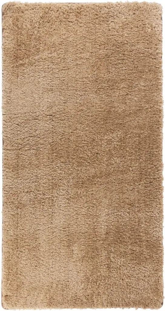  Karat Flokati Shaggy Teppich Elite Küchenläufer Teppichläufer Flurteppich, Hellbraun, 80x500 Cm