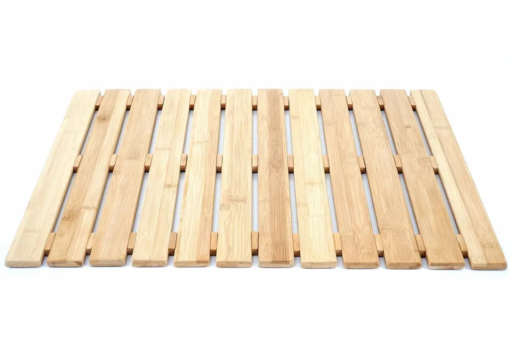  Badematte MCW-E73, Duschmatte Badvorleger Badteppich, Bambus Rutschfest, 60x50cm