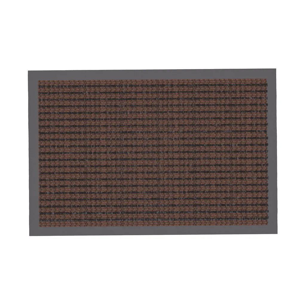  WEST & EAST Schmutzfangmatte - Braun-Schwarz 60 X 90 Cm - Fußabtreter - Sauberlaufmatte - Fußmatte - Bodenmatte - Türmatte - Fussmatte Innen Und Außen - Für Eingangsbereich - Rutschfest -Waschbar