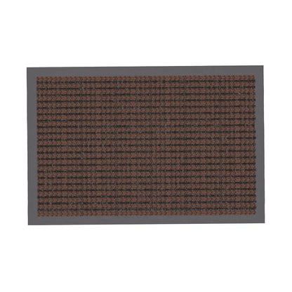  WEST & EAST Schmutzfangmatte - Braun-Schwarz 60 X 90 Cm - Fußabtreter - Sauberlaufmatte - Fußmatte - Bodenmatte - Türmatte - Fussmatte Innen Und Außen - Für Eingangsbereich - Rutschfest -Waschbar