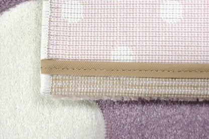 Kinderzimmer Teppich Herz Stern Bunt Größe - 80x150 Cm