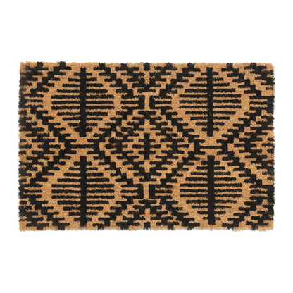  Relaxdays Kokos Fußmatte Mit Geometrischem Muster