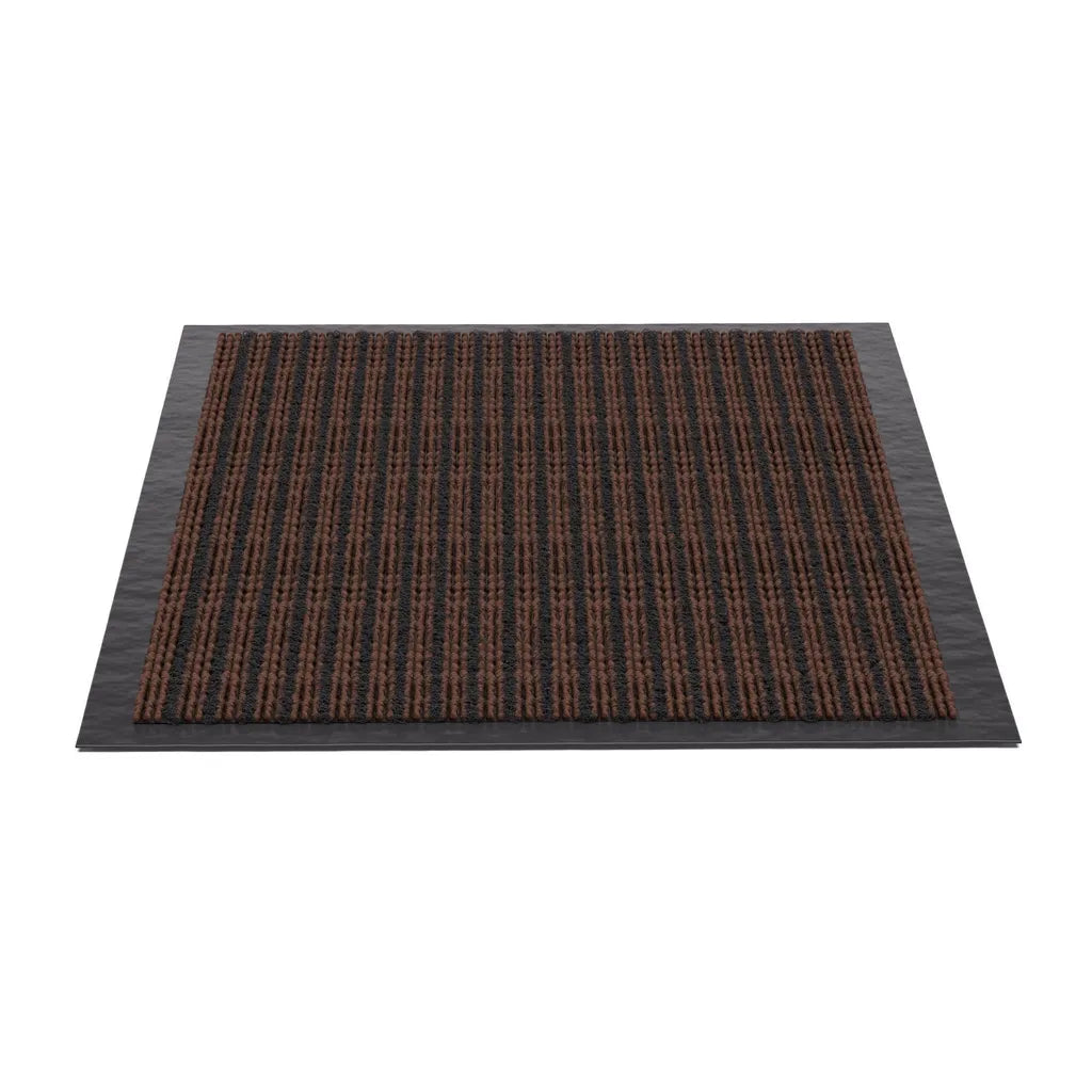  WEST & EAST Schmutzfangmatte - Braun-Schwarz 60 X 90 Cm - Fußabtreter - Sauberlaufmatte - Fußmatte - Bodenmatte - Türmatte - Fussmatte Innen Und Außen - Für Eingangsbereich - Rutschfest -Waschbar
