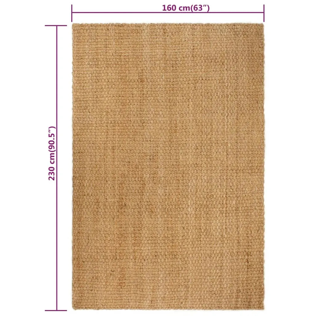 VidaXL Teppich Rechteckig Natur 160x230 Cm Jute
