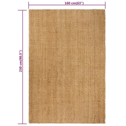  VidaXL Teppich Rechteckig Natur 160x230 Cm Jute