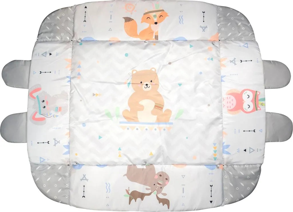  Krabbelmatte Spielmatte Krabbeldecke Kindermatte Interaktive Matte 110x100cm +30 Bälle