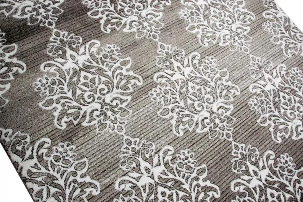  Moderner Teppich Designer Teppich Orientteppich Wohnzimmer Teppich Mit Ornamente Meliert In Grau Creme Anthrazit Größe - 200 X 290 Cm
