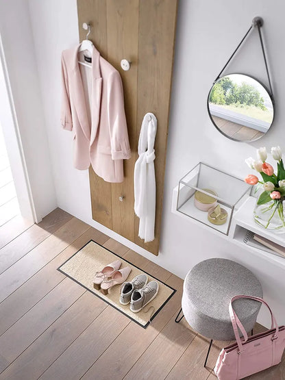  Wunschreich Home Collection Fußmatte Stufenmatte Schuhablage Mit Rand Waschbar 30x100 Braun