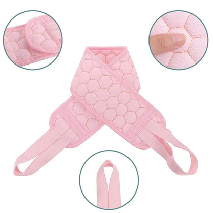  3 Stück/Set Peeling-Handschuhe Und Luffa-Schwamm Zurückversetztes Badetuch（Rosa）