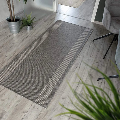  Teppich-Läufer Auf Maß Natura Sisal-Optik Grau-Beige Breite: 80 Cm, Länge: 250 Cm