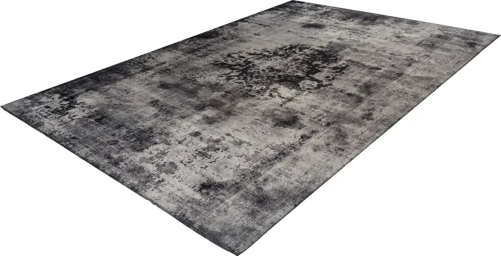  Kayoom - Kurzflor Teppich Vintage 8403 Grau Grösse: 200cm X 290cm