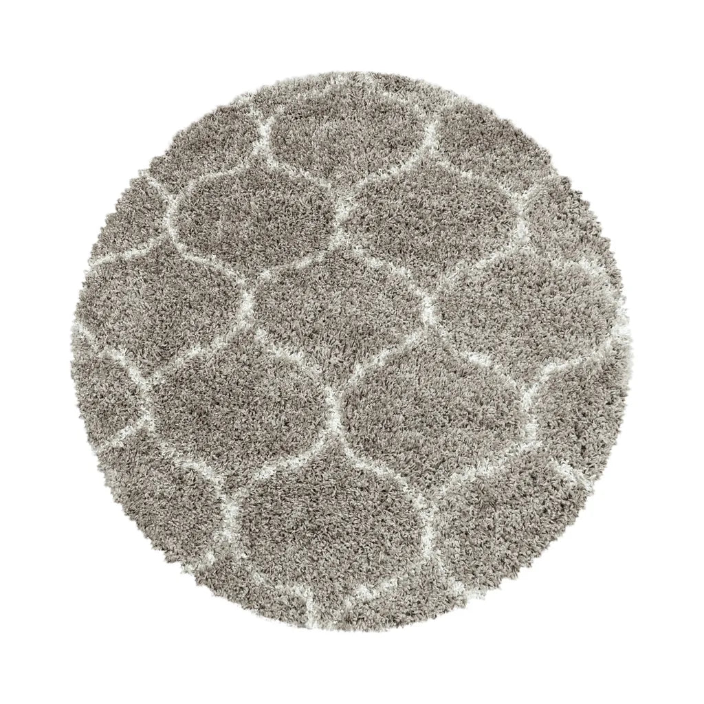  Wohnzimmerteppich,hochflor Shaggy,designer Teppich,Kachel Muster,Farbe:Beige, Farbe:BEIGE, Grösse:160 Cm X 230 Cm