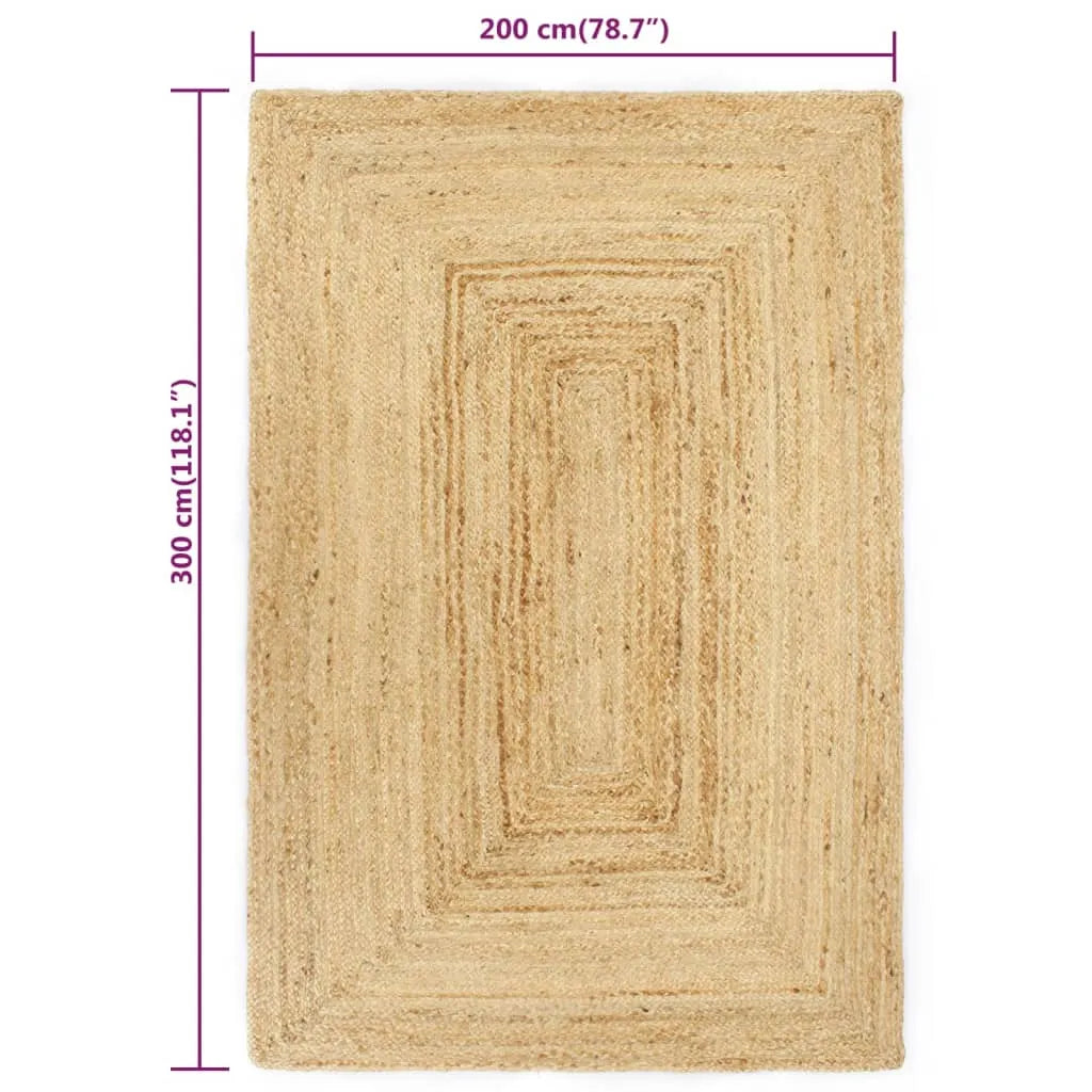  VidaXL Teppich Handgefertigt Jute 200x300 Cm