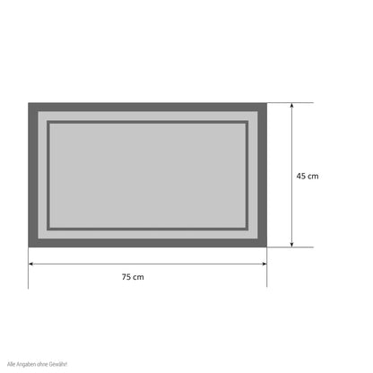  Homestyle4u 1778, Schmutzfangmatte Fußmatte Türmatte Fußabtreter Schmutzmatte Sisal Karo