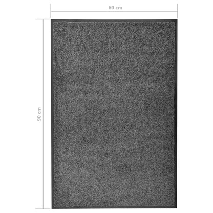 VidaXL Fußmatte Waschbar Anthrazit 60x90 Cm