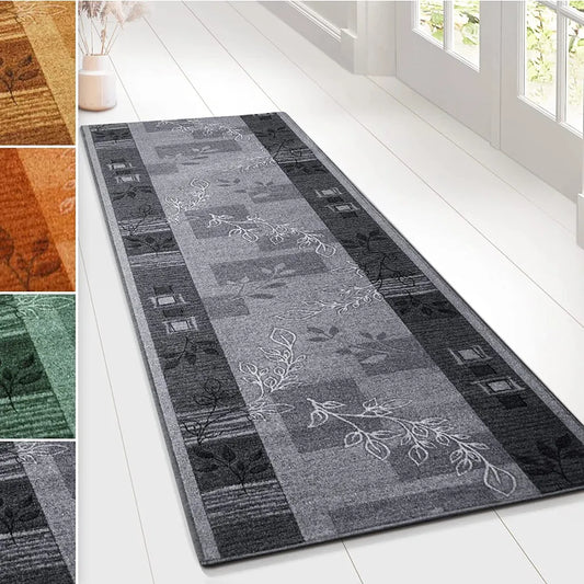  Teppich-Läufer Auf Maß Gekettelt Akzent Grau Breite: 80 Cm, Länge: 200 Cm