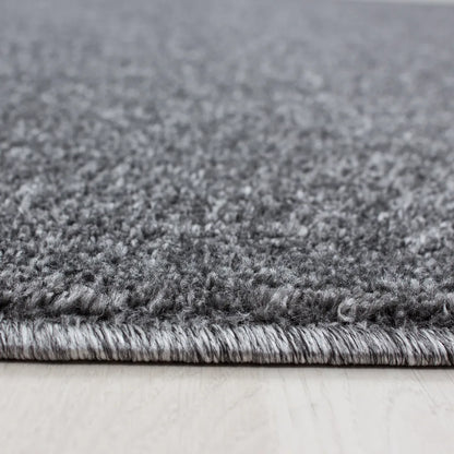  Wunderschöne ATA Teppich, Moderner Einfarbig Teppich, Rechteckig, Höhe 12 Mm, Größe:280 X 370 Cm, Farbe:Hellgrau