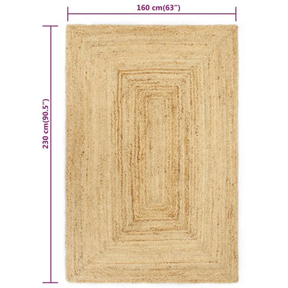  VidaXL Teppich Handgefertigt Jute Natur 160x230 Cm