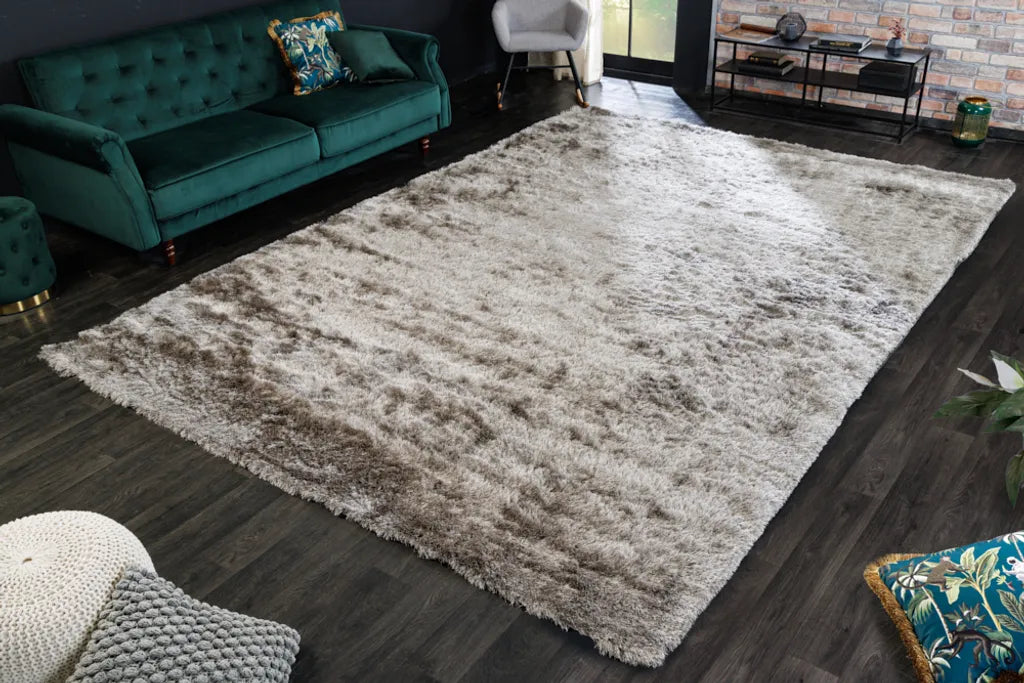  Hochflor Teppich CLOUD 9 250 X 350 Cm Beige Champagner
