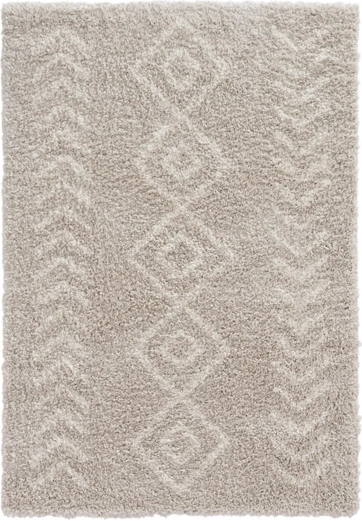  Hochflor Teppich, Ethno SHAGGY 8685, Rechteckig, Höhe 30mm 160x230cm / Cream & Beige