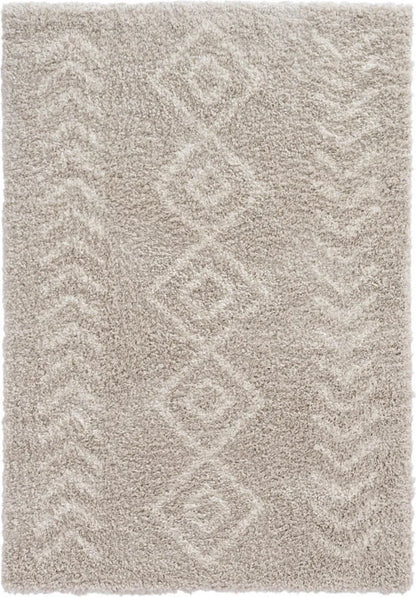  Hochflor Teppich, Ethno SHAGGY 8685, Rechteckig, Höhe 30mm 160x230cm / Cream & Beige