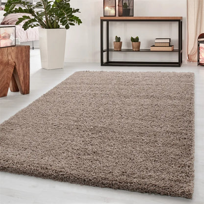  Wunderschöne DREAM Shaggy Teppich Hochflor Langflor Wohnzimmer Rund / Viereck, Größe:160 X 230 Cm, Farbe:Beige