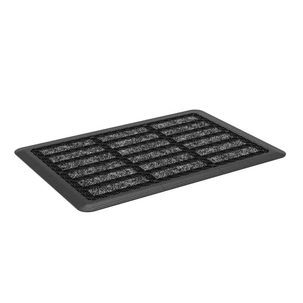  Fußmatte Außen Grau 53 X 73 Cm, Schuhabstreifer Aus Thermoplastic Elastomer (TPE), Fußabtreter Außen, Schmutzfangmatte Außenbereich, Fussmatte Aussenbereich, Türmatte Außen, Fußabstreifer Hauseingang