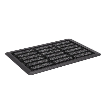  Fußmatte Außen Grau 53 X 73 Cm, Schuhabstreifer Aus Thermoplastic Elastomer (TPE), Fußabtreter Außen, Schmutzfangmatte Außenbereich, Fussmatte Aussenbereich, Türmatte Außen, Fußabstreifer Hauseingang