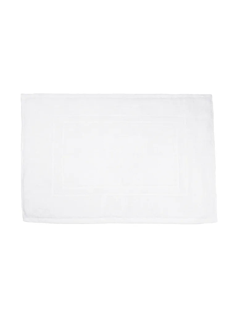  Julie Julsen® Badvorleger Duschvorleger Doppel Rahmen, Farbauswahl:Weiss, Grössenauswahl:60 X 100 Cm