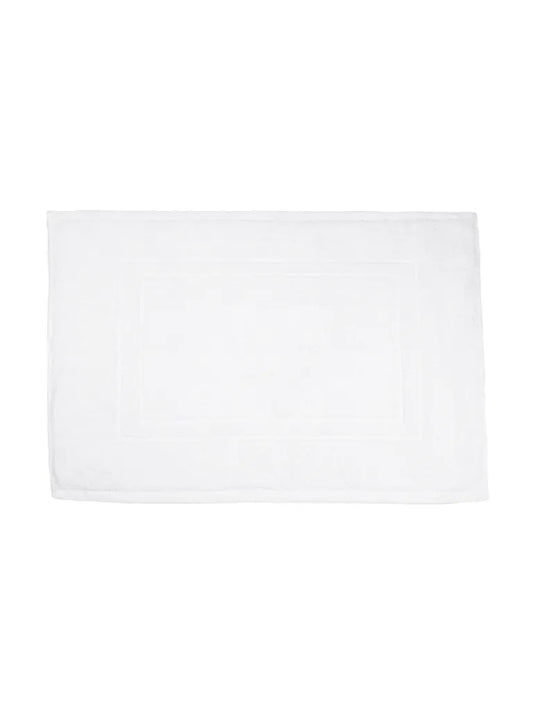 Julie Julsen® Badvorleger Duschvorleger Doppel Rahmen, Farbauswahl:Weiss, Grössenauswahl:50 X 40 Cm