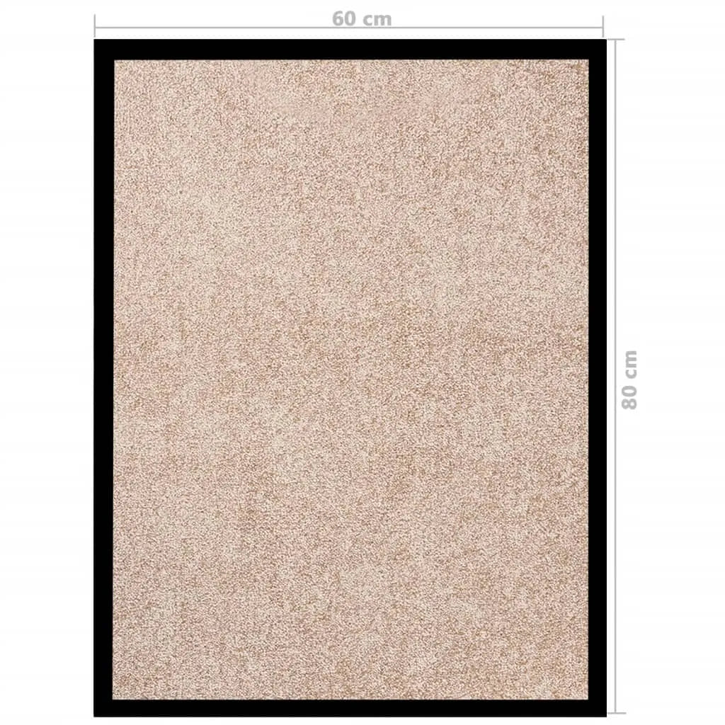  VidaXL Fußmatte Beige 60x80 Cm