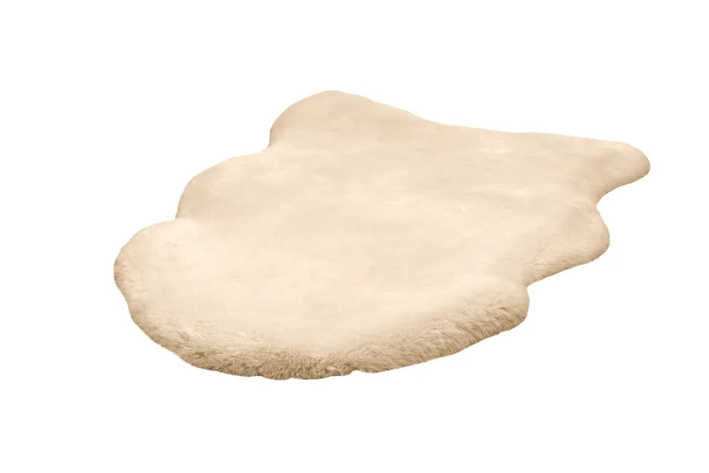  Kayoom - Hochflor Teppich Rabbit Light Sheepskin 825 Elfenbein Grösse: 60cm X 90cm