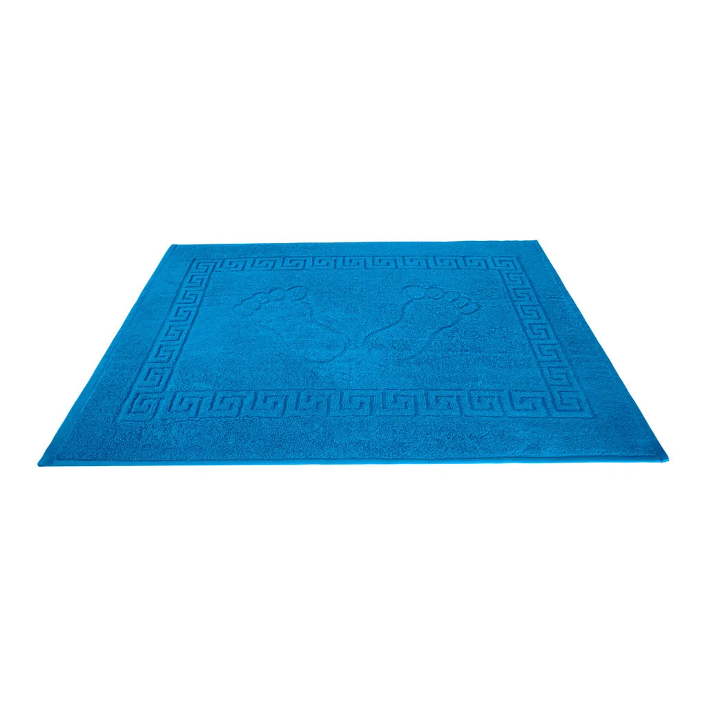  Luxus Duschvorleger Badvorleger Badematte Badteppich 700 G/m² Frottee 50x70 Cm , Farbe:Blau