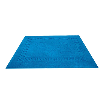  Luxus Duschvorleger Badvorleger Badematte Badteppich 700 G/m² Frottee 50x70 Cm , Farbe:Blau