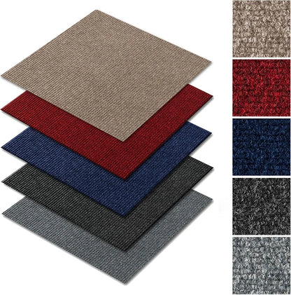  Teppichfliesen Can Can 50x50 Cm Selbstliegend Bitumen Rutschhemmend Bodenbelag Büro Gewerbe Grau